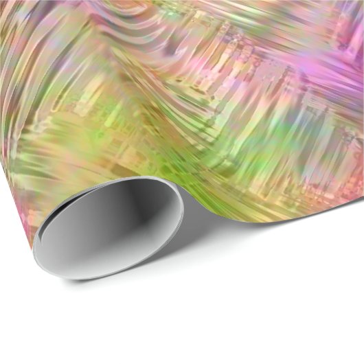 Colorful Opal Glassy Texture Cadeaupapier (Rol Hoek)