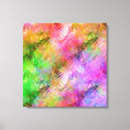 Colorful Opal Glassy Texture Canvas Afdruk