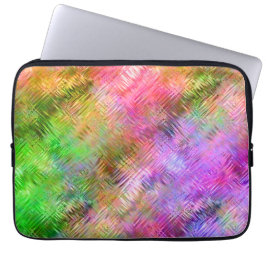 Colorful Opal Glassy Texture Laptop Sleeve
