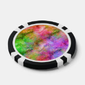 Colorful Opal Glassy Texture Poker Chips (Enkel)