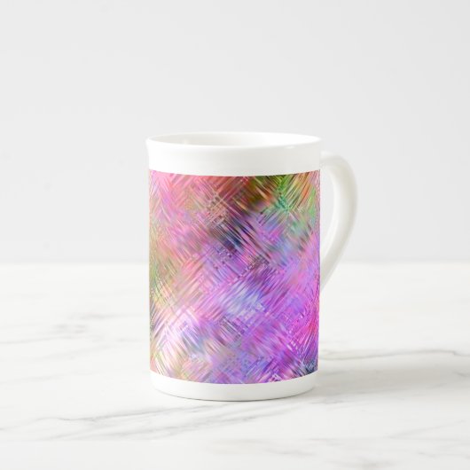 Colorful Opal Glassy Texture Porselein Kop (Voorkant rechts)