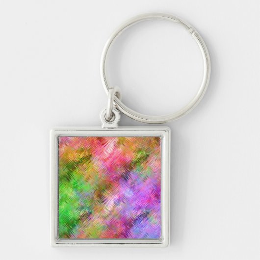 Colorful Opal Glassy Texture Sleutelhanger (Voorkant)