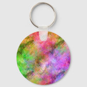 Colorful Opal Glassy Texture Sleutelhanger (Achterkant)