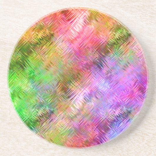 Colorful Opal Glassy Texture Zandsteen Onderzetter (Voorkant)