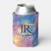 Colorful opal swirly flowing marble texture blikjeskoeler (Blikje Voorkant)