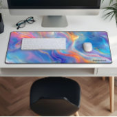 Colorful opal swirly flowing marble texture bureaumat