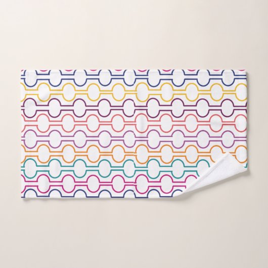 Colorful Open Circles Bad Handdoek (Handdoek)