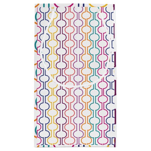 Colorful Open Circles Klein Cadeauzakje (Achterkant)