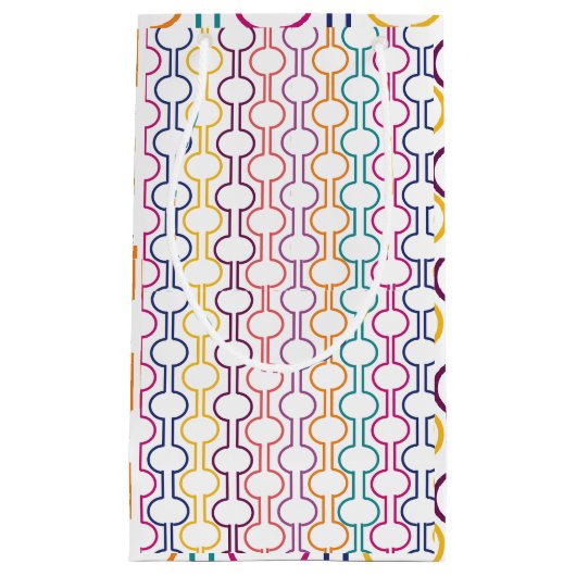 Colorful Open Circles Klein Cadeauzakje (Voorkant)
