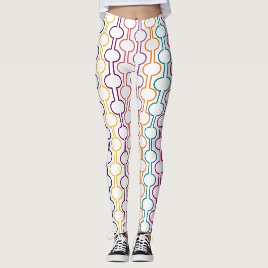 Colorful Open Circles Leggings (Voorkant)