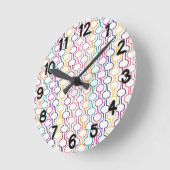 Colorful Open Circles Ronde Klok (Hoek)