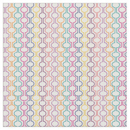 Colorful Open Circles Stof