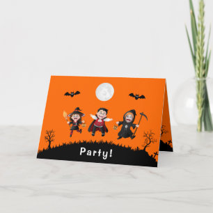 Colorful Oranje Jumping Halloween Kinder Partij