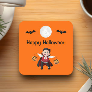Colorful Oranje Jumping Halloween Kinder Partij Kartonnen Onderzetters