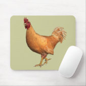 Colorful Oranje Rooster Muismat (Met muis)