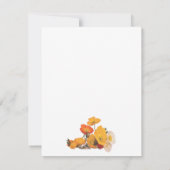 Colorful Oranje Yellow White Poppies Sjabloon Kaart (Achterkant)