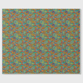 Colorful  Orante Paisley Cadeaupapier (Vlak)