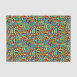 Colorful Orante Paisley Tissuepapier