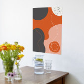 Colorful Organic Shapes Moderne Art Poster 2 (Laag (Keuken))