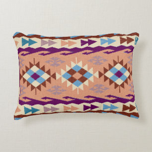 Colorful Oriental Kilim Rug Accent Kussen