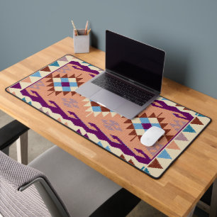 Colorful Oriental Kilim Rug Bureaumat