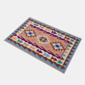 Colorful Oriental Kilim Rug Deurmat (Schuin)