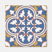 Colorful Ornamental Tegel Pattern Magneet (Voorkant)