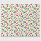 Colorful Ornaments Cadeaupapier (Vlak)