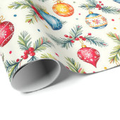Colorful Ornaments Cadeaupapier (Rol Hoek)