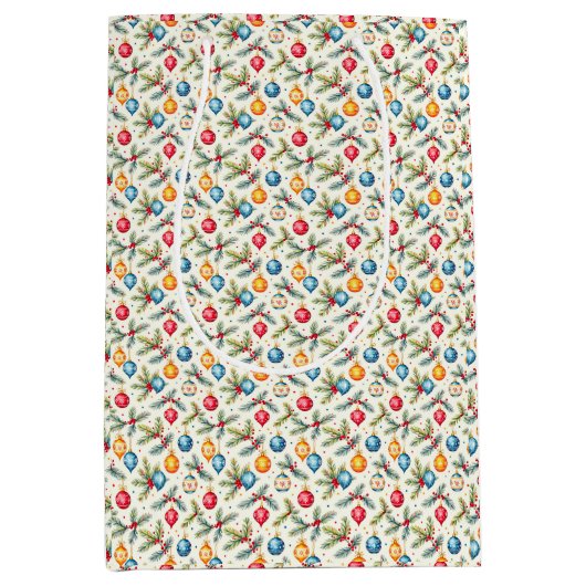 Colorful Ornaments Medium Cadeauzakje (Voorkant)