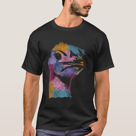 Colorful Ostrich T-shirt (Voorkant)