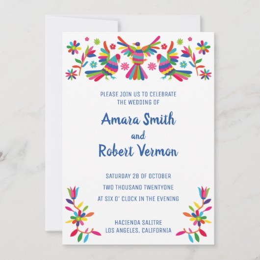 COLORFUL OTOMI MEXICAN AANKONDIGING (Voorkant)