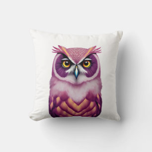 Colorful Owl Bird Artwork Kussen