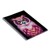 Colorful Owl Bird Artwork Notitieboek (Rechterzijde)