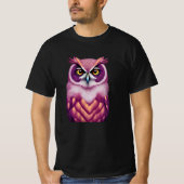 Colorful Owl Bird Artwork T-shirt (Voorkant)