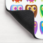Colorful Owl Fun Muismat (Hoek)