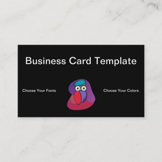 Colorful Owl logo visitekaartje (Voorkant)