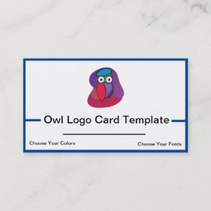 Colorful Owl logo visitekaartje