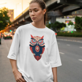 Colorful Owl Merchandise T-shirt