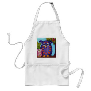 Colorful Owl Pals Standaard Schort