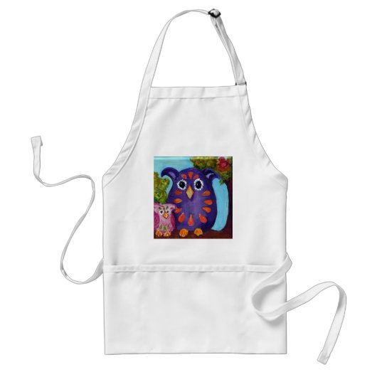 Colorful Owl Pals Standaard Schort (Voorkant)