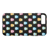 Colorful Owl Pattern Owl Lovers Cell Phone Case (Achterkant (Horizontaal))