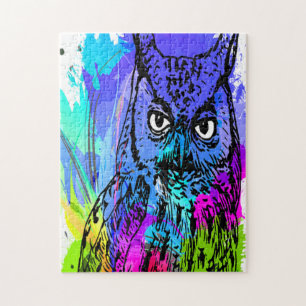 Colorful Owl Puzzle Legpuzzel