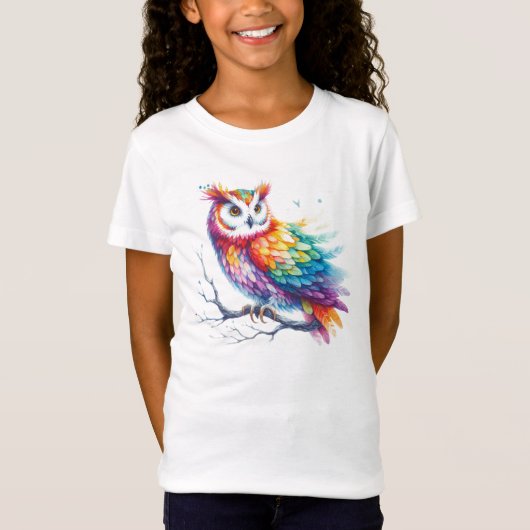 Colorful Owl T-shirt (Voorkant)