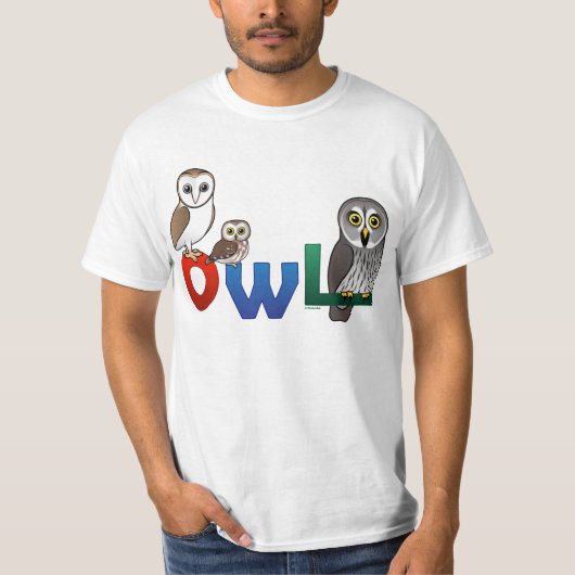 Colorful Owl T-shirt (Voorkant)
