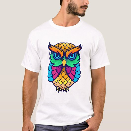 Colorful Owl T-shirt