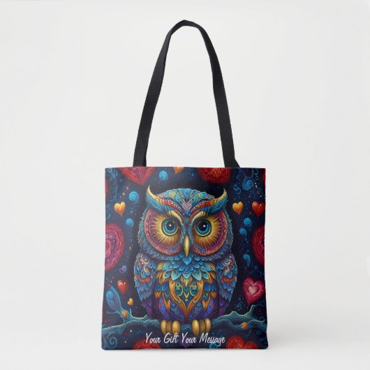 Colorful Owl Tote Bag (Voorkant)