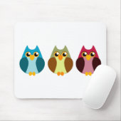 Colorful Owl Trio Muismat (Met muis)
