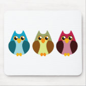 Colorful Owl Trio Muismat (Voorkant)