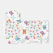 Colorful Owls Bedankdoosjes (Uitgevouwen)